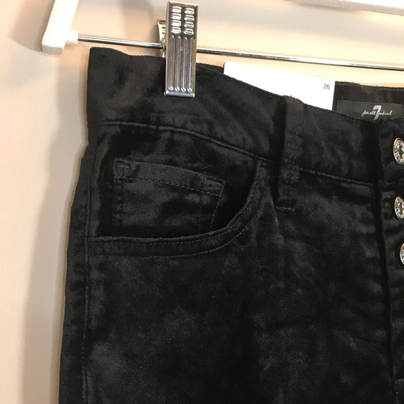 7 FAM High Rise Super Skinny Velvet Jeans size 26 - Picture 6 of 12
